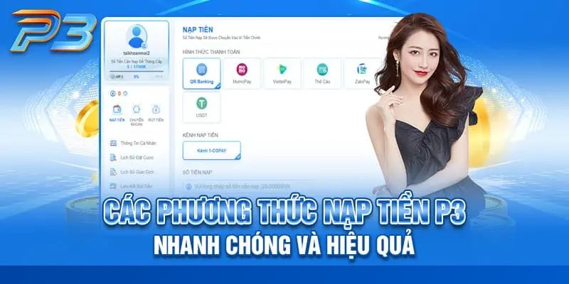 Phương thức nạp đa dạng, dễ sử dụng