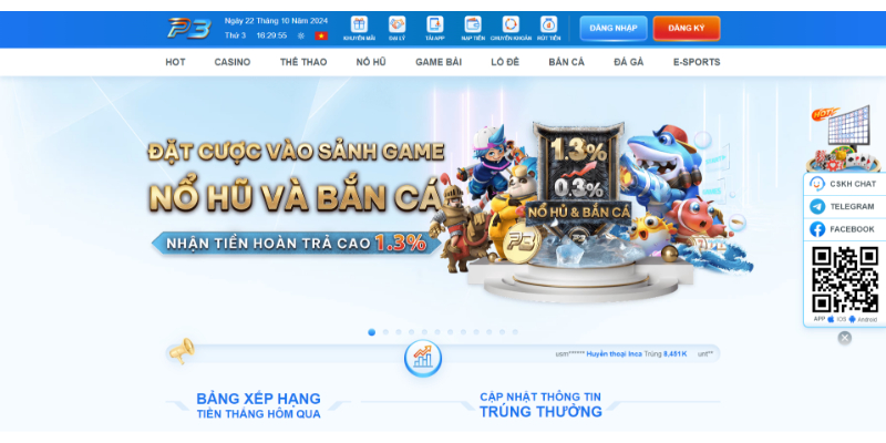 P3 - nền tảng chơi game bài uy tín